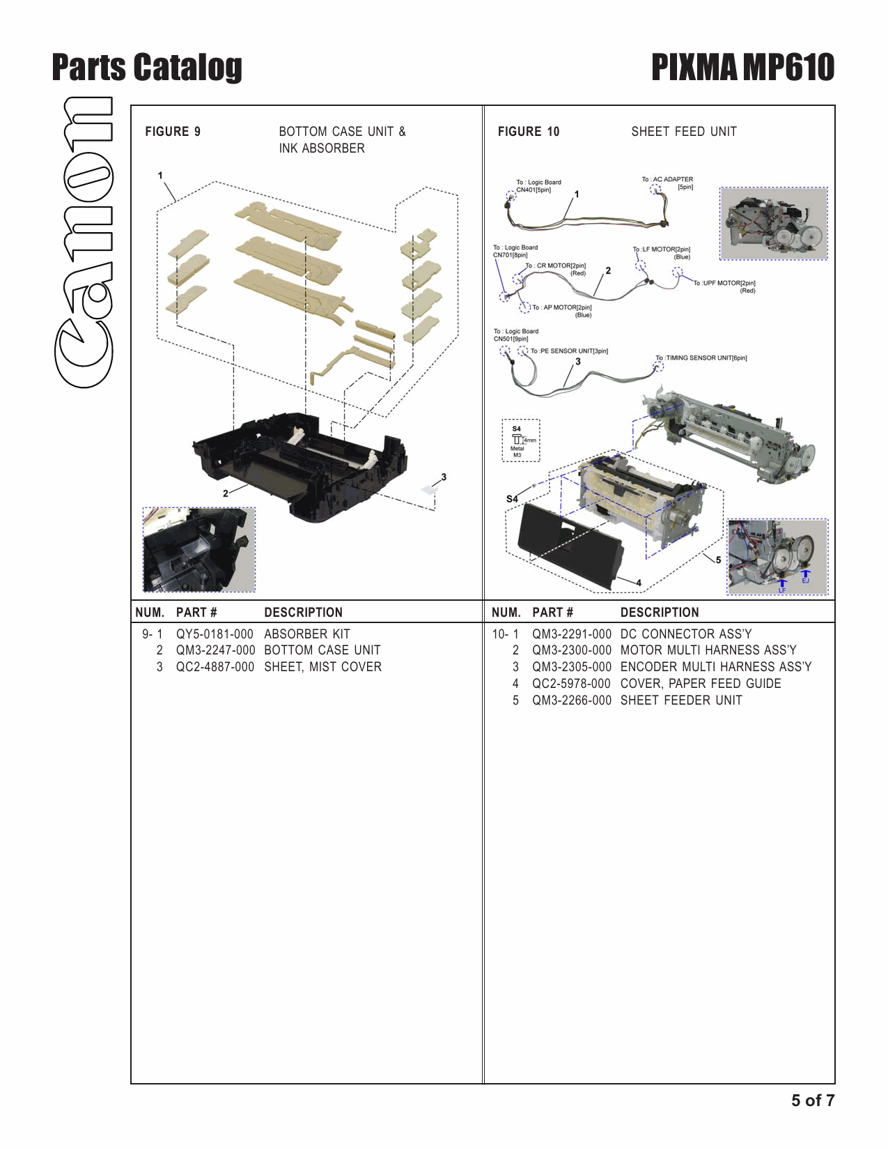 Canon PIXMA MP610 Parts and Service Manual-6